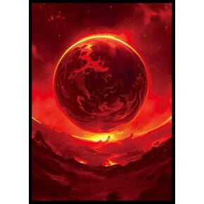 أكمام بطاقة MTG - Island - Planet Basic Lands Series - Ultra Clear Front & Matte Finish Back ، 100 Count Standard Size Matte Art