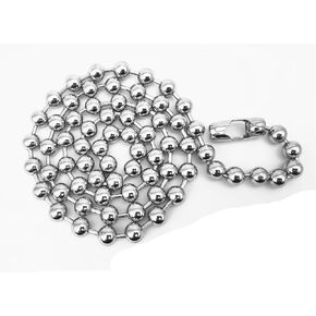 Glory Qin 10mm Stainless Steel Ball Chains & 5 Matching connectors (10mm, 40 Inch)