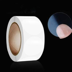2" 500pcs Clear Seal Stickers, Transparent Envelope Mail Waterproof Stickers Circle Self-Adhesive Seals for Gift Wrap, Packages, Envelope, Cosmetic Box, Gift Bag, Sticky Round Label
