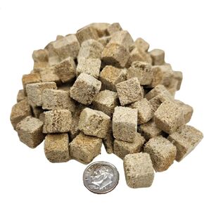 Aquatic Foods Inc. Tubifex Worm Cubes, Floating Freeze-Dried Tubifex Worm Cubes, All Tropical Fish, Cichlids, Discus, Tetras, Bettas, Goldfish, Catfish, Marine Fish, Koi & Pond Fish…7oz Bag