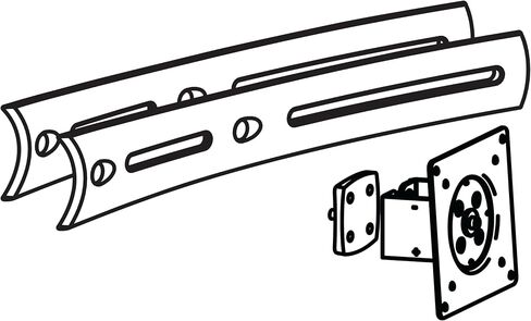 Ergotron-DS100 Crossbar Extender-إضافة إلى مواقف شاشة DS100-طويلة in Saudi Arabia