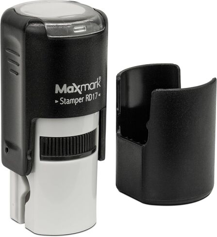 MaxMark Round Self Inking Emoji Stamp - Star - Purple Ink in Saudi Arabia