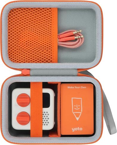 khanka Travel Case for Yoto Mini Player 2024 Edition, Hard Carrying Case Compatible with Yoto Mini Player Kids Bluetooth Audio Player, Case Only (Grey) in Saudi Arabia