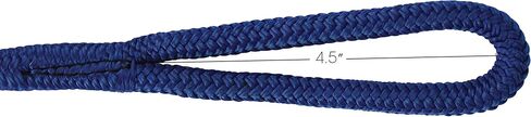 Extreme Max 3006.2168 BoatTector Premium Double Braid Nylon Fender Line Value 2-Pack - 3/8" x 6'، أسود in Kuwait