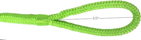 Extreme Max 3006.2168 BoatTector Premium Double Braid Nylon Fender Line Value 2-Pack - 3/8" x 6'، أسود in Kuwait
