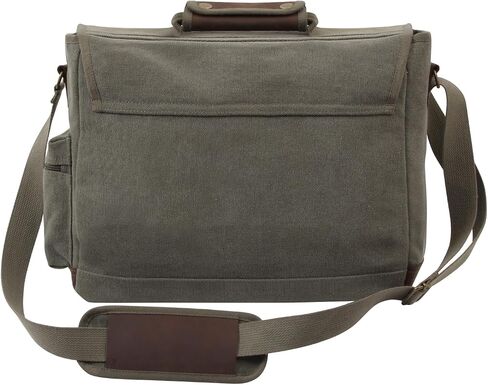 Rothco Vintage Canvas Pathfinder Bag Bag Bag مع لهجات جلدية in Saudi Arabia