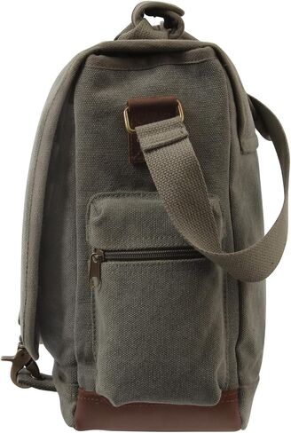 Rothco Vintage Canvas Pathfinder Bag Bag Bag مع لهجات جلدية in Saudi Arabia