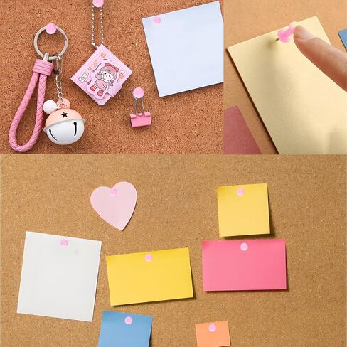 220 Count Pink Push Pins ، والتي يمكن استخدامها لتعليق الأوراق والصور والمذكرات والأعمال الفنية الصغيرة على ألواح الإعلانات أو ألواح الفلين أو الجدران. in Kuwait