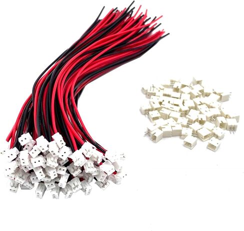 60 Pairs 28AWG 150mm JST ZH 1.5mm Pitch 2 Pin Female Connector and Male Plug Wire Cable for RC Toys PCB LED Strips Household Appliances in Kuwait