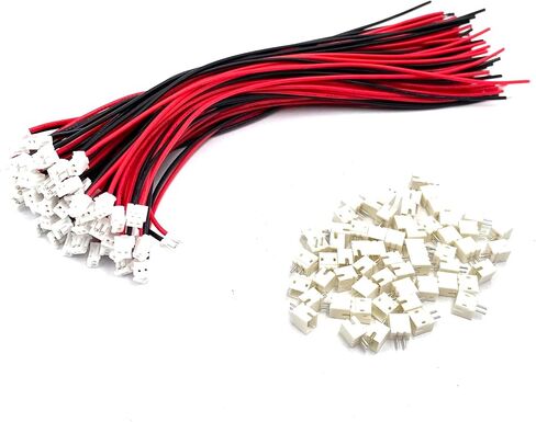 60 Pairs 28AWG 150mm JST ZH 1.5mm Pitch 2 Pin Female Connector and Male Plug Wire Cable for RC Toys PCB LED Strips Household Appliances in Kuwait