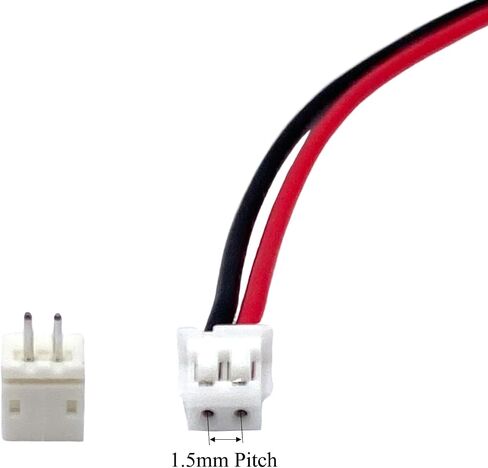 60 Pairs 28AWG 150mm JST ZH 1.5mm Pitch 2 Pin Female Connector and Male Plug Wire Cable for RC Toys PCB LED Strips Household Appliances in Kuwait