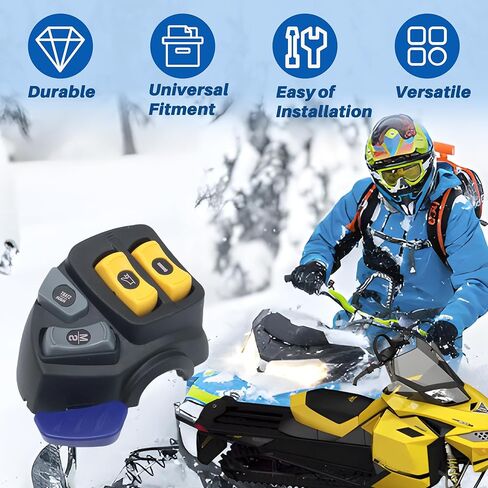 مفتاح الإسكان لليد اليسرى 515177509 مناسب لـ Ski-Doo GSX Renegade MXZ Summit Expedition Grand Touring Skandic مقبض شريط التحكم مفتاح الإضاءة الأكثر دفئًا in Kuwait