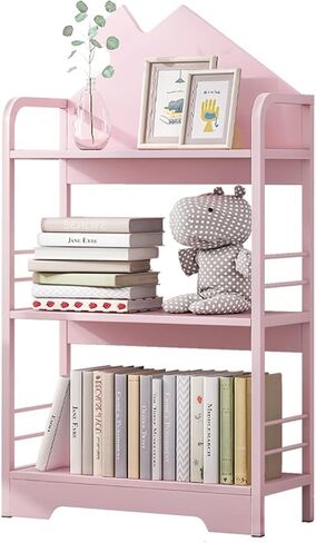 Bookshelf Floor-to-Ceiling Three-Tier Bookshelf Living Room Display Rack Book Storage Rack Bedroom Rack Office File Rack Bookshelves and Bookcases in Saudi Arabia