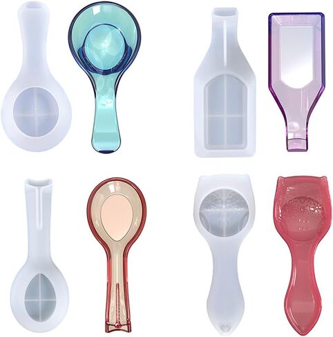 Spoon Fork Holder Pad Epoxy Resin Mold Spatula Rack Kitchen Utensil Tray Silicone Mould Crafts Casting Tools in Saudi Arabia