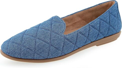 Aerosoles Women's Betunia Loafer Flat, Soft Gold PU, 10 in Saudi Arabia