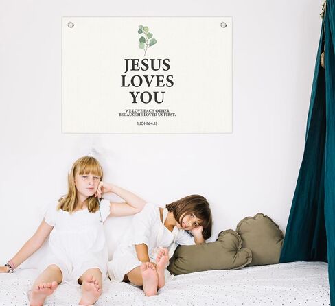 Christian Home Decor,Farmhouse Wall Decor for Bedroom,Give It to God and Go to Sleep Canvas Banner Flags,Rustic Above Bed Wall Art Christian Bible Verse Canvas Banner,30x20 Inch in Kuwait