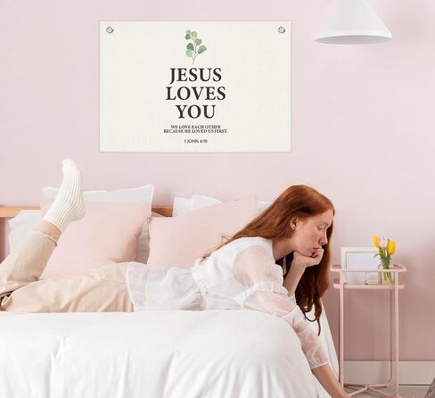 Christian Home Decor,Farmhouse Wall Decor for Bedroom,Give It to God and Go to Sleep Canvas Banner Flags,Rustic Above Bed Wall Art Christian Bible Verse Canvas Banner,30x20 Inch in Kuwait