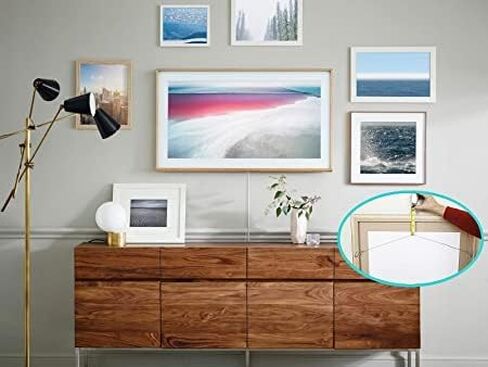 Picture Wire, Coated Stainless Steel 9ft, 50lb, 2mm Thick, Plastic Coating to Help Protect Hands, Perfect for Hanging Pictures, Mirrors and Canvas in Saudi Arabia