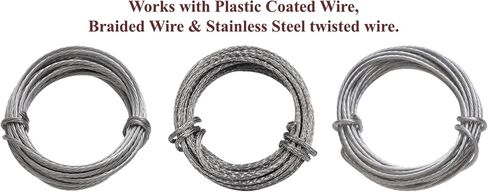 Picture Wire, Coated Stainless Steel 9ft, 50lb, 2mm Thick, Plastic Coating to Help Protect Hands, Perfect for Hanging Pictures, Mirrors and Canvas in Saudi Arabia