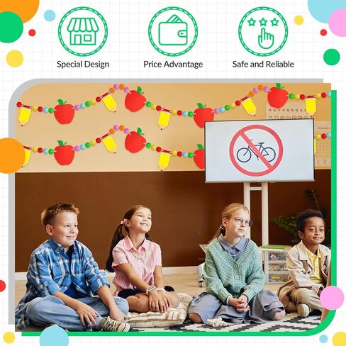 2 PCS قلم رصاص محسّة الكرة بالفصول الدراسية إلى المدرسة بوم بوم بول جارلاند ملونة مصنوعة يدويًا محسوسًا قلم رصاص معلوفة لليوم الأول من زخرفة الفصول الدراسية للحفلات المدرسية in Kuwait