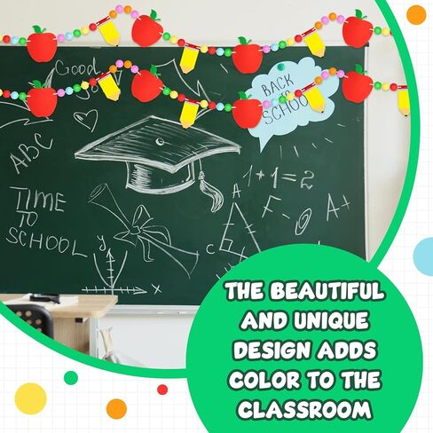 2 PCS قلم رصاص محسّة الكرة بالفصول الدراسية إلى المدرسة بوم بوم بول جارلاند ملونة مصنوعة يدويًا محسوسًا قلم رصاص معلوفة لليوم الأول من زخرفة الفصول الدراسية للحفلات المدرسية in Kuwait