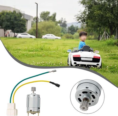 Kids Electric Car Motors for RS550 / RS390 / RS380 / RS555 Models, for 6V, 12V, and 24V Electric Cars, 10 Teeth Gear Motor for Ride On Car, High Torque 10000rpm ~ 23000rpm (380 6V 14000RPM) in Kuwait