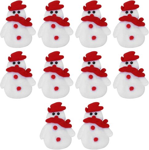Christmas Clothes Patch,10Pcs Christmas Clothes Patches NonWoven Fabric Santa Claus Festival Decoration (Xmas Snowman) in Saudi Arabia