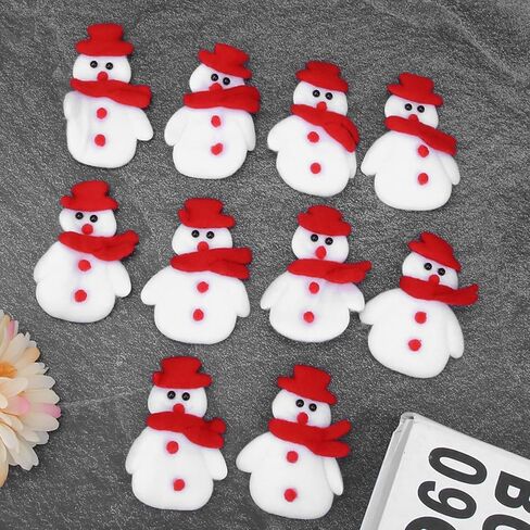 Christmas Clothes Patch,10Pcs Christmas Clothes Patches NonWoven Fabric Santa Claus Festival Decoration (Xmas Snowman) in Saudi Arabia