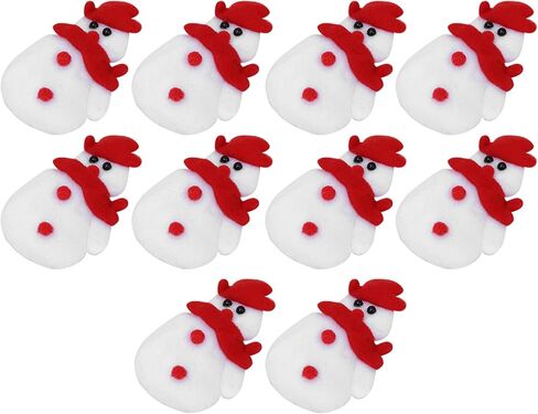 Christmas Clothes Patch,10Pcs Christmas Clothes Patches NonWoven Fabric Santa Claus Festival Decoration (Xmas Snowman) in Saudi Arabia