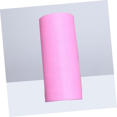 Polyester Tulle Spool Roll 25 Yard Wedding Table Decor Pink Tulle Ribbon for DIY Crafts in Saudi Arabia