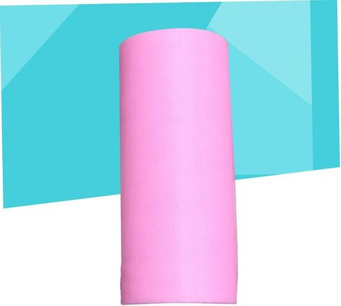 Polyester Tulle Spool Roll 25 Yard Wedding Table Decor Pink Tulle Ribbon for DIY Crafts in Saudi Arabia