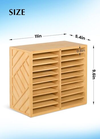 Bamboo Marker Organizer for Desk, Marker Storage Organizer for 140 Markers，Pens, Pencils and Art Brushes，Wooden marker holder for Home, Classroom and Office Decor,Bamboo in Saudi Arabia