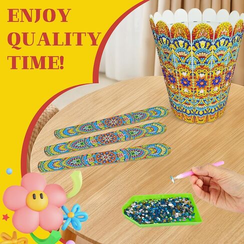 ILYUFO Diamond Art Kits for Adults, DIY Flowerpot Diamond Art, Diamond Painting Kit, Ideal Desktop Ornaments & Thoughtful Female Gifts (Wealth) in Saudi Arabia