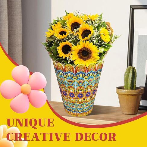 ILYUFO Diamond Art Kits for Adults, DIY Flowerpot Diamond Art, Diamond Painting Kit, Ideal Desktop Ornaments & Thoughtful Female Gifts (Wealth) in Saudi Arabia