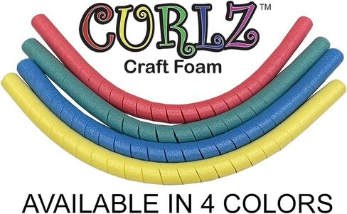 4 Pack Curlz Craft Foam for Crafts and Projects - 50 inch pre-Cut Spiral in Saudi Arabia