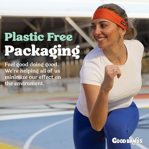 Sweatband for Men and Women - Unisex Headband That Wicks Moisture and Eliminates Excess Sweat - Running, Sports, Football, Triathlons, Construction, Yoga, Gym in Kuwait