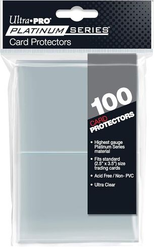 Ultra PRO Platinum Series Deck Protectors 2.5" x 3.5" - Keep Your Pokemon Cards & Magic The Gathering Safe! - Premium Clarity Card Sleeves for Pokemon Card Binder & Yo-Gi-Oh Lovers in Saudi Arabia