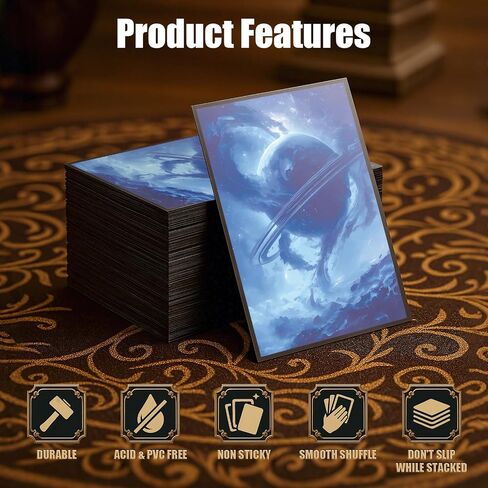 أكمام بطاقة MTG - Island - Planet Basic Lands Series - Ultra Clear Front & Matte Finish Back ، 100 Count Standard Size Matte Art in Kuwait