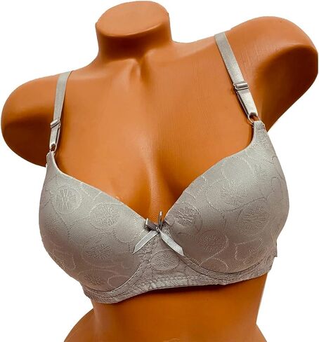 6 Piecec Full Cup/Demi Wired Gentle Pushup Push Up Bra B/C 34C in Saudi Arabia