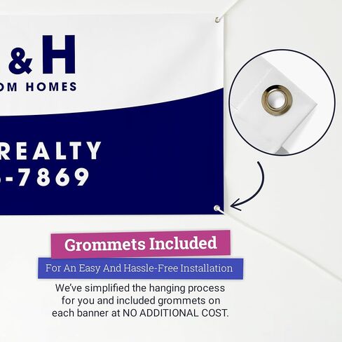 Personalized Vinyl Banner – Vinyl Printed Customizable Banner for Indoor and Outdoor Use (3'x10') in Saudi Arabia