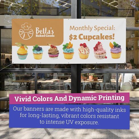 Personalized Vinyl Banner – Vinyl Printed Customizable Banner for Indoor and Outdoor Use (3'x10') in Saudi Arabia