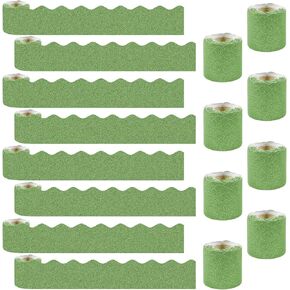 8 Rolls 262.4 FT Blitter Bulletin Board -Borders - حدود الملصقات الملونة الملونة للملصقات للمعلمين والفصول الدراسية وديكور المكاتب ، ديكورات حفلة عيد الميلاد