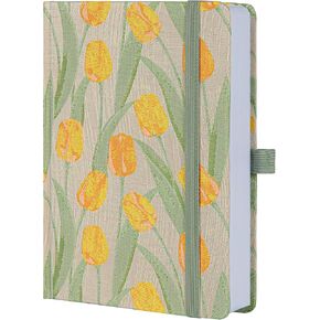 TIEFOSSI Lined Journals for Writing Aesthetic Floral Notebook, College Ruled Notebook A5 Hardcover Notebooks for Women & Girls, 100GSM 315 Numbered Pages, Travel, Business, Work, Office, School Taking