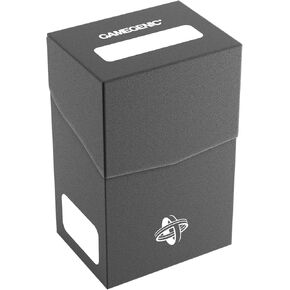 Gamegenic Mini-American Card Holder 60+, Durable Deck Box for 60 Single-Sleeved Cards, Self-Locking Lid with Cobra Neck Technology, Includes Flex Card Divider, Black Color