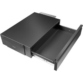 VIVO 18 inch Under Desk Slide Out Drawer, Secure Home Office Storage Organizer, Black, DESK-AC03B