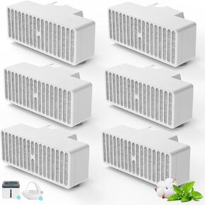 6 Pack Cat Water Fountain Filters, T-Shaped Suction Cup Replacement Filters for 80oz swan Automatic Pet Fountain Dog Water Dispenser (6 Pack)