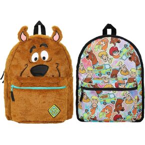 Scooby Doo Plush Scooby & Gang 16.5" Reversible Backpack