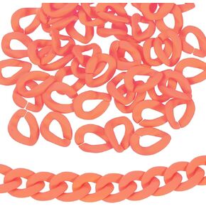 uxcell 50Pcs Acrylic Linking Chain Rings, 23mm Plastic Quick Link C-Clips Hooks Connectors for Purse Bag Chain, DIY Craft Jewelry Making, Deep Purple