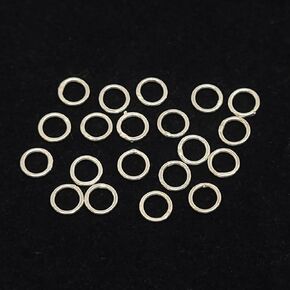 Sterling Silver Closed Jump Rings, 5mm, 20 Gauge, 5mm Soldered Jump Rings for Jewelry Making, for Bracelets, Earring, Necklaces, 20 Pieces,