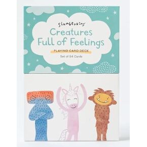 Slumberkins Creatures Full of Feelings Therapy Game for Kids | Teach Emotions & Empathy | Social Emotional Development | 54 Feelings Flash Cards for Home Or Class